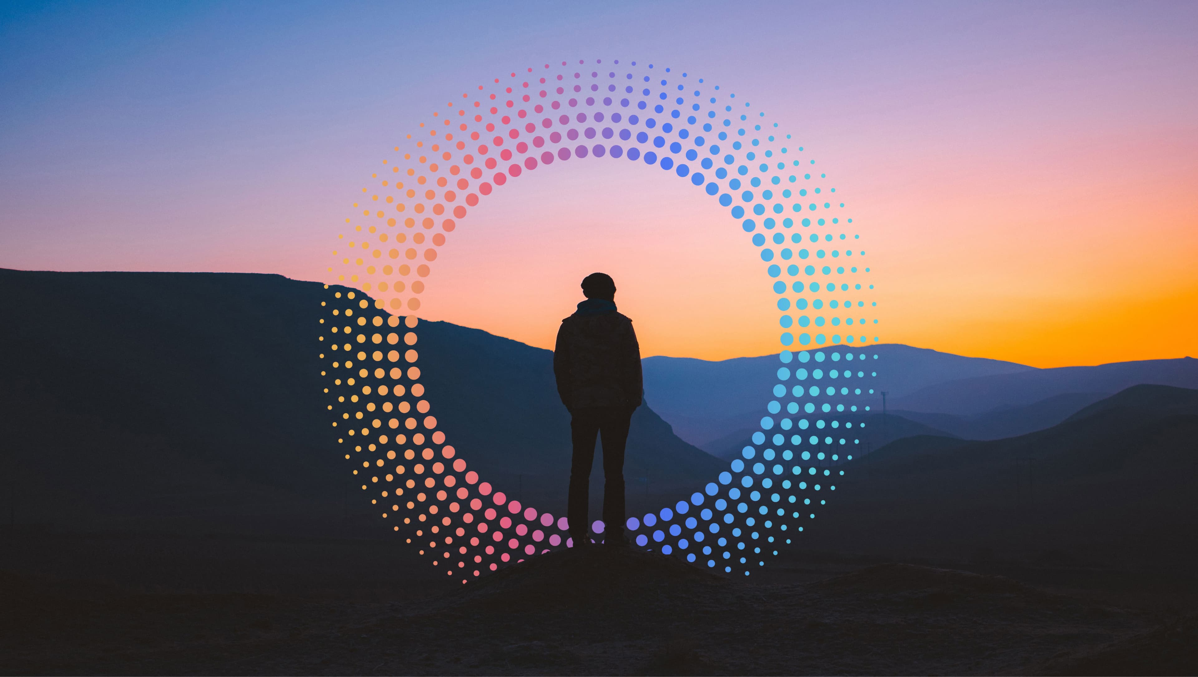 Eve Financial multi-lender financing platform hero, sunrise over modern financial landscape